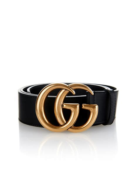 gucci gg logo leather belt